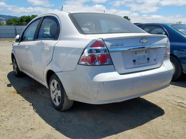 KL1TD5DE1AB068597 - 2010 CHEVROLET AVEO LS WHITE photo 3