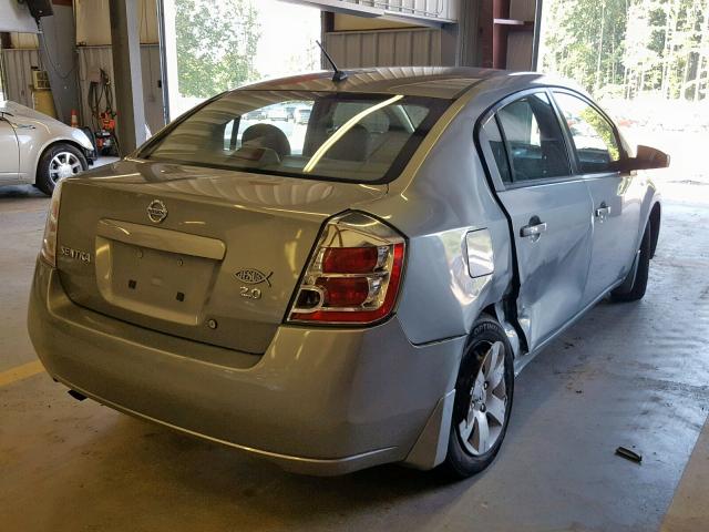 3N1AB61E67L678103 - 2007 NISSAN SENTRA 2.0 SILVER photo 4