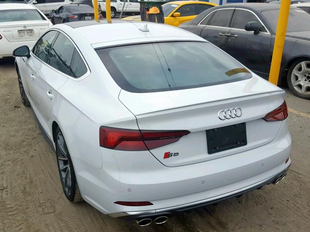 WAUC4CF53KA003376 - 2019 AUDI S5 PRESTIG WHITE photo 3