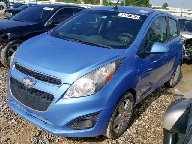 KL8CD6S99DC533591 - 2013 CHEVROLET SPARK 1LT BLUE photo 2