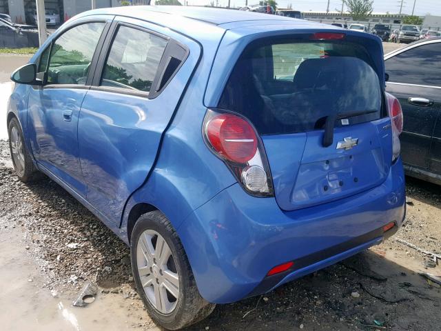 KL8CD6S99DC533591 - 2013 CHEVROLET SPARK 1LT BLUE photo 3