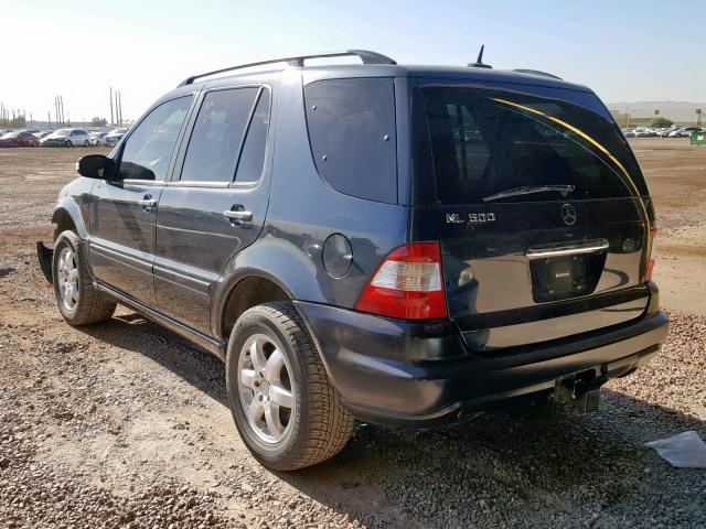 4JGAB75E53A392222 - 2003 MERCEDES-BENZ ML 500 BLUE photo 3