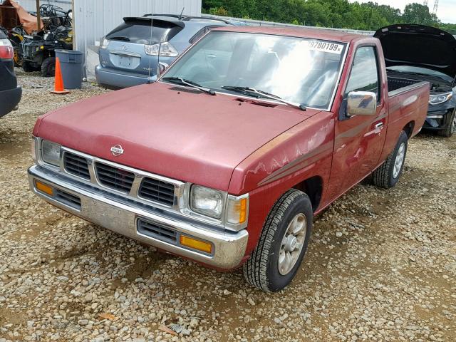 1N6SD11S4VC326647 - 1997 NISSAN TRUCK BASE RED photo 2