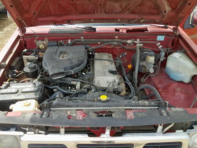 1N6SD11S4VC326647 - 1997 NISSAN TRUCK BASE RED photo 7