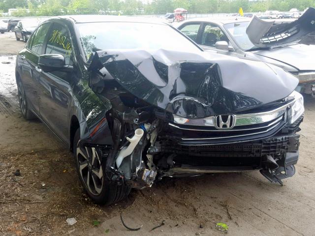 1HGCR2F87HA183075 - 2017 HONDA ACCORD EXL BLACK photo 1