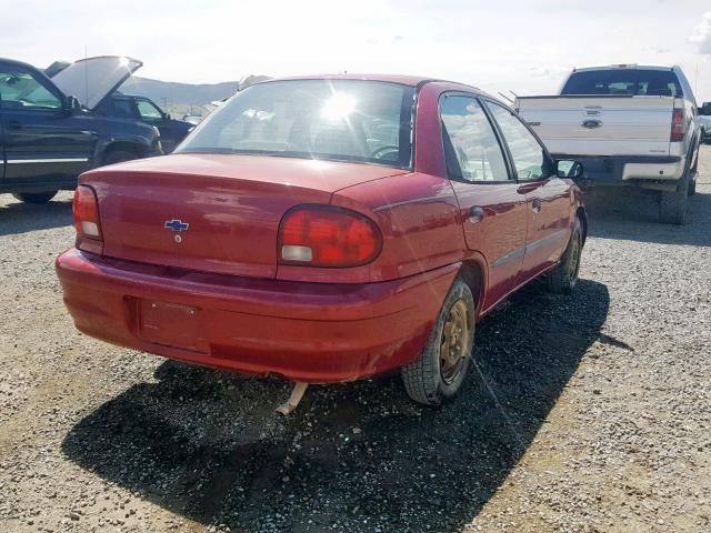 2C1MR522216714639 - 2001 CHEVROLET METRO LSI RED photo 4