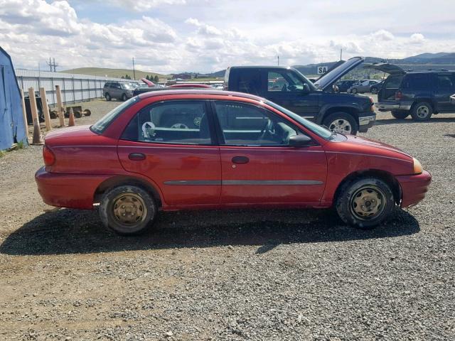 2C1MR522216714639 - 2001 CHEVROLET METRO LSI RED photo 9