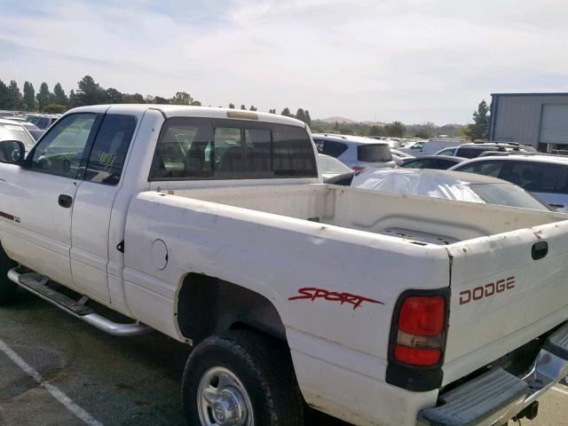 1B7KF23W1WJ178652 - 1998 DODGE RAM 2500 WHITE photo 3