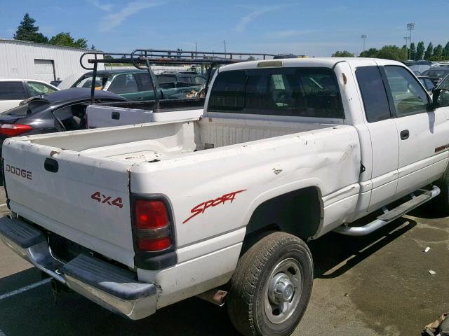 1B7KF23W1WJ178652 - 1998 DODGE RAM 2500 WHITE photo 4