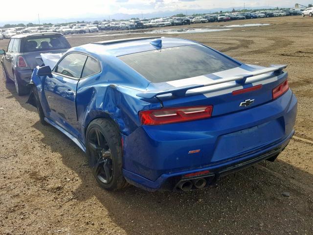 1G1FG1R79H0129757 - 2017 CHEVROLET CAMARO SS BLUE photo 3