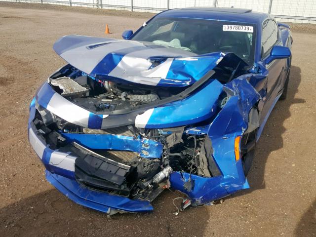 1G1FG1R79H0129757 - 2017 CHEVROLET CAMARO SS BLUE photo 9