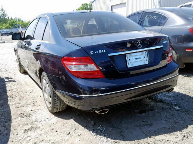 WDDGF85X68F157497 - 2008 MERCEDES-BENZ C 230 4MAT BLUE photo 3