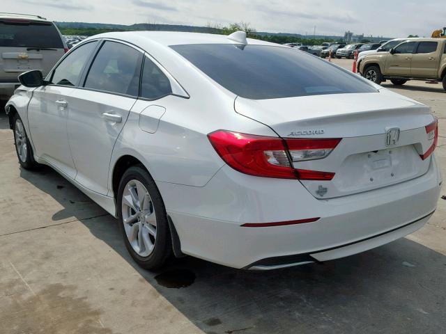 1HGCV1F14KA017614 - 2019 HONDA ACCORD LX WHITE photo 3