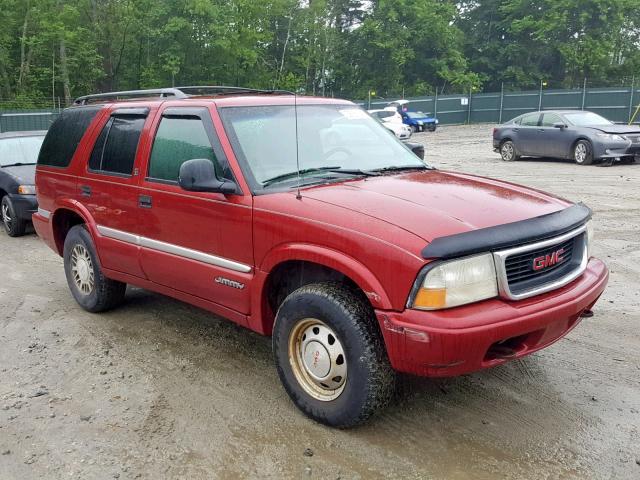 1GKDT13W3W2548493 - 1998 GMC JIMMY RED photo 1