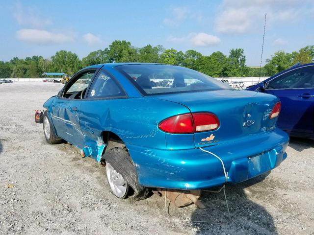 1G1JC1241W7246954 - 1998 CHEVROLET CAVALIER B TEAL photo 3