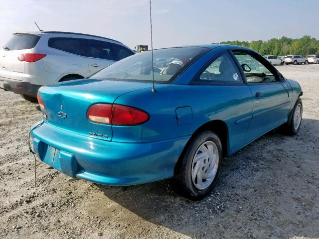 1G1JC1241W7246954 - 1998 CHEVROLET CAVALIER B TEAL photo 4