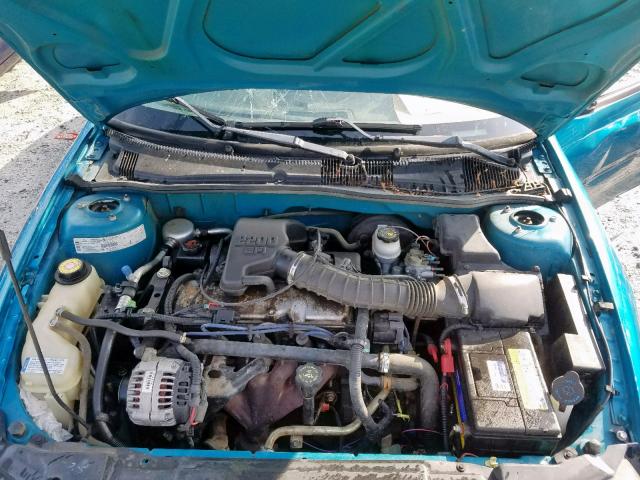 1G1JC1241W7246954 - 1998 CHEVROLET CAVALIER B TEAL photo 7