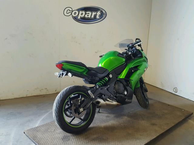 JKAEXEE18FDA19197 - 2015 KAWASAKI EX650 E GREEN photo 4