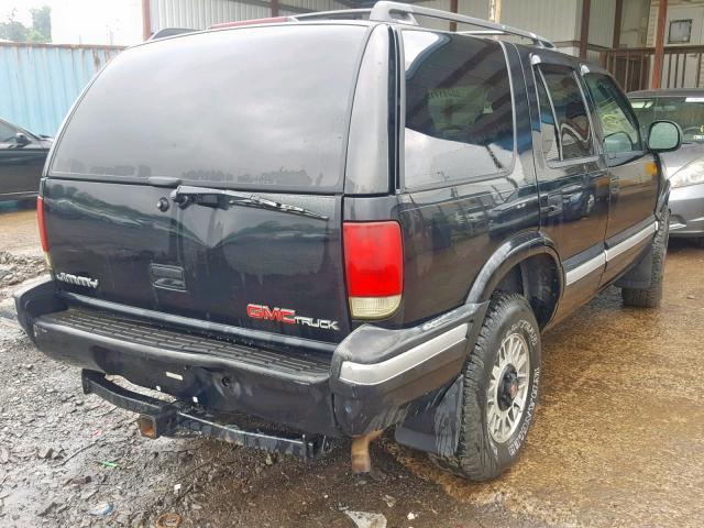 1GKDT13W3V2529943 - 1997 GMC JIMMY BLACK photo 4