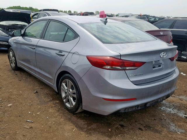 5NPD84LF6HH022567 - 2017 HYUNDAI ELANTRA GRAY photo 3