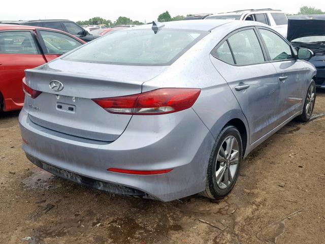 5NPD84LF6HH022567 - 2017 HYUNDAI ELANTRA GRAY photo 4