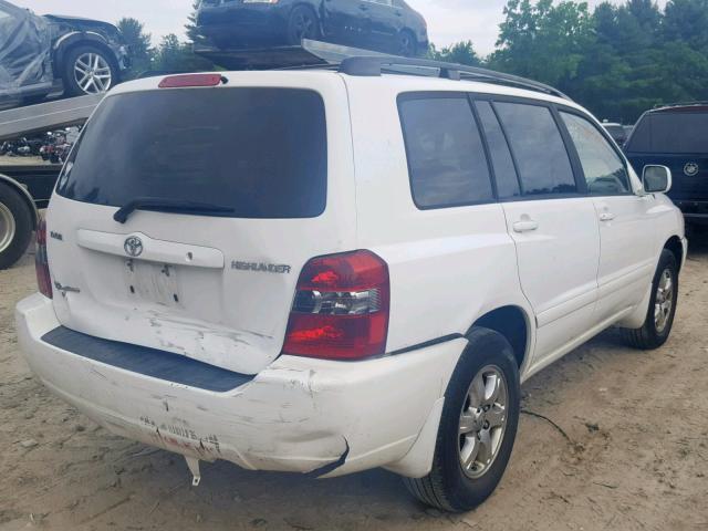 JTEEP21A760149062 - 2006 TOYOTA HIGHLANDER WHITE photo 4