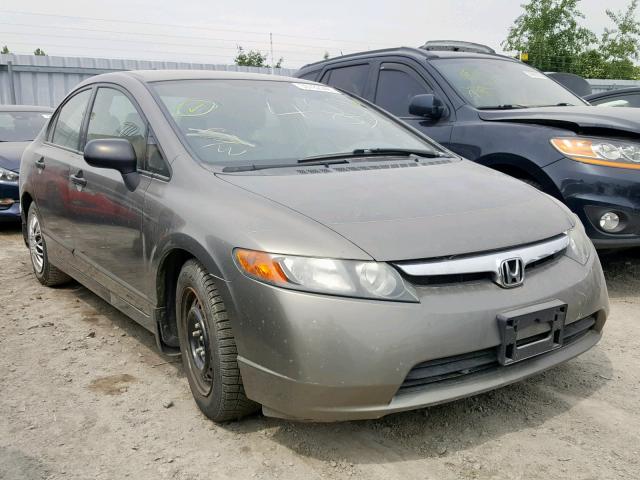 2HGFA16327H037489 - 2007 HONDA CIVIC DX GRAY photo 1