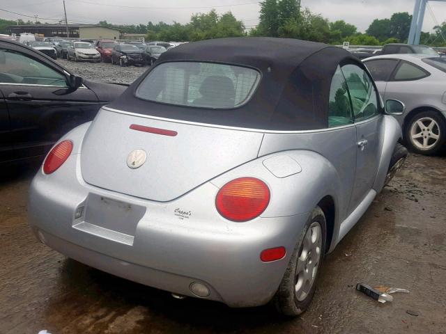3VWCK21Y73M312581 - 2003 VOLKSWAGEN NEW BEETLE ვერცხლისფერი ფოტო 4