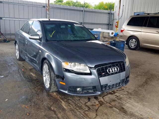 WAUGL78E77A127750 - 2007 AUDI NEW S4 QUA GRAY photo 1