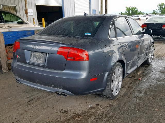 WAUGL78E77A127750 - 2007 AUDI NEW S4 QUA GRAY photo 4