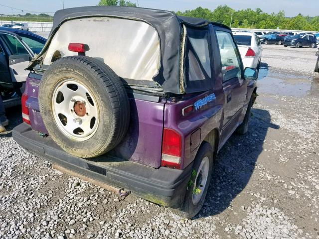 2CNBE18U9S6916432 - 1995 GEO TRACKER PURPLE photo 4