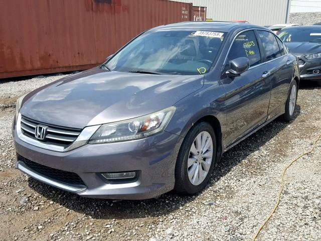 1HGCR2F89DA252617 - 2013 HONDA ACCORD EXL GRAY photo 2