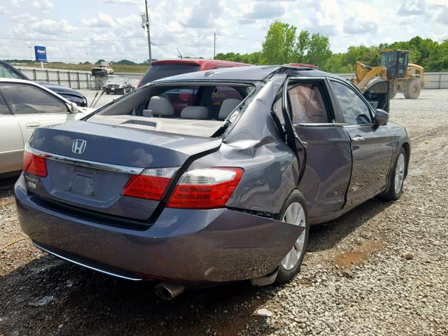 1HGCR2F89DA252617 - 2013 HONDA ACCORD EXL GRAY photo 4