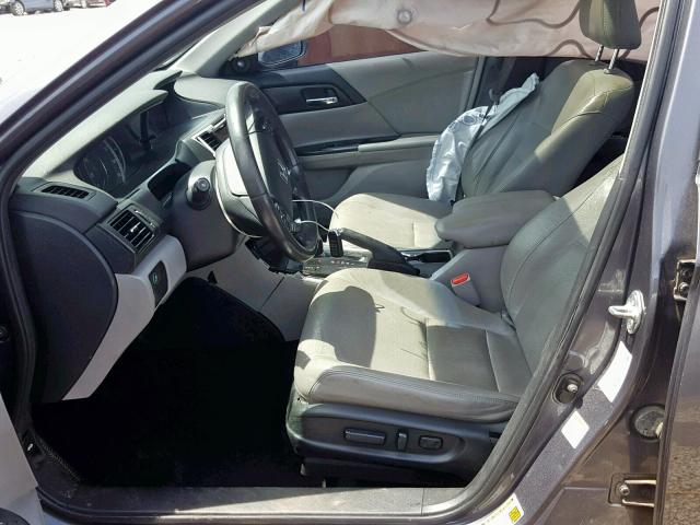 1HGCR2F89DA252617 - 2013 HONDA ACCORD EXL GRAY photo 5