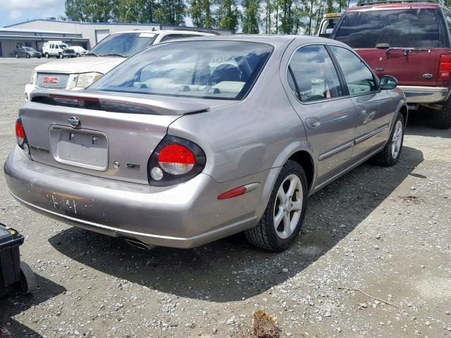 JN1CA31D31T807502 - 2001 NISSAN MAXIMA GXE SILVER photo 4