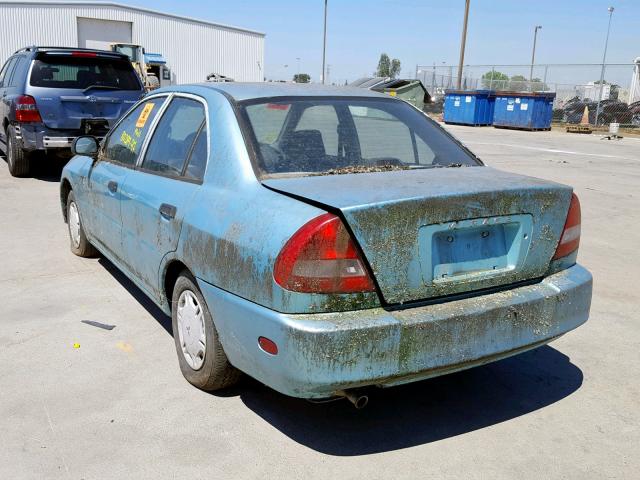 JA3AY26A4VU012823 - 1997 MITSUBISHI MIRAGE DE TEAL photo 3