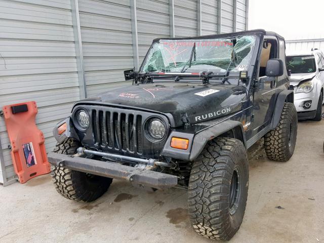 1J4FA69S05P340112 - 2005 JEEP WRANGLER / BLACK photo 2