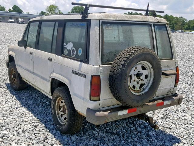 LESCH58E2M6900424 - 1991 ISUZU TROOPER WHITE photo 3