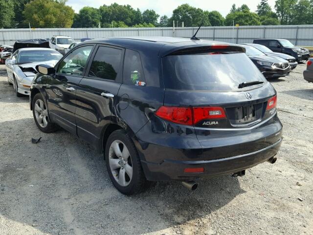 5J8TB18288A018711 - 2008 ACURA RDX BLACK photo 3