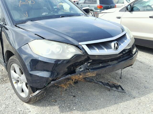 5J8TB18288A018711 - 2008 ACURA RDX BLACK photo 9