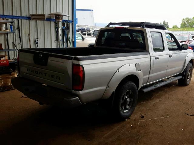 1N6ED29X64C447911 - 2004 NISSAN FRONTIER C GRAY photo 4