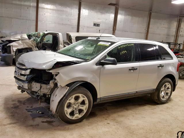 2FMDK4GC0EBA47274 - 2014 FORD EDGE SE SILVER photo 9