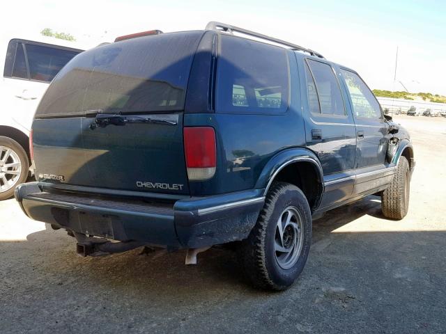 1GNDT13W9T2292889 - 1996 CHEVROLET BLAZER GREEN photo 4