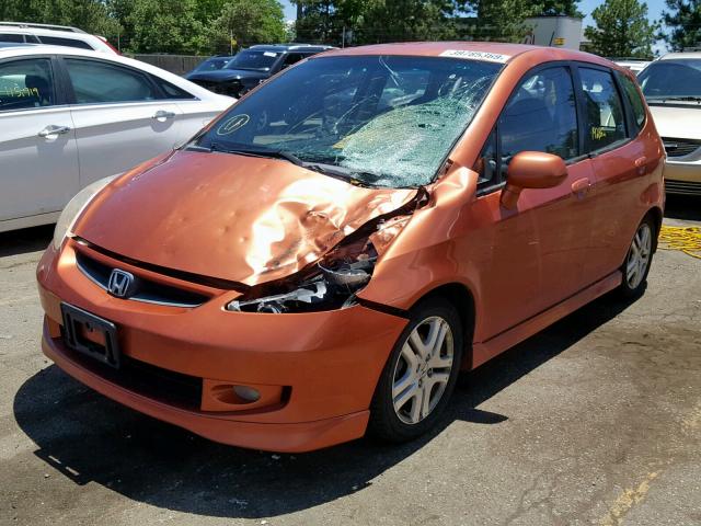 JHMGD38627S017019 - 2007 HONDA FIT S 橙色 照片 2