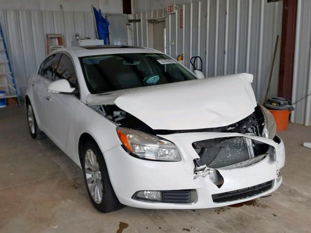 2G4GS5EV9D9235479 - 2013 BUICK REGAL PREM WHITE photo 1