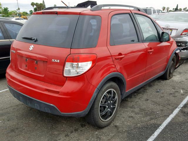 JS2YA5A33A6300965 - 2010 SUZUKI SX4 RED photo 4