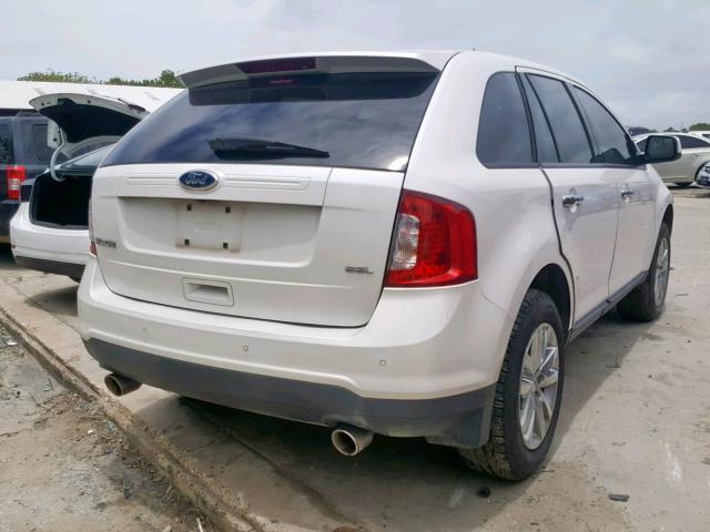 2FMDK3JC4BBA60835 - 2011 FORD EDGE SEL WHITE photo 4