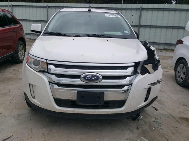 2FMDK3JC4BBA60835 - 2011 FORD EDGE SEL WHITE photo 9