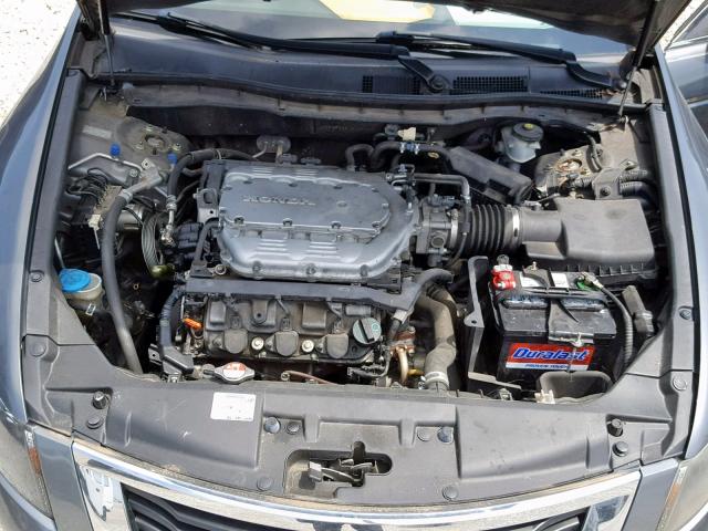 1HGCP36818A079967 - 2008 HONDA ACCORD EXL GRAY photo 7