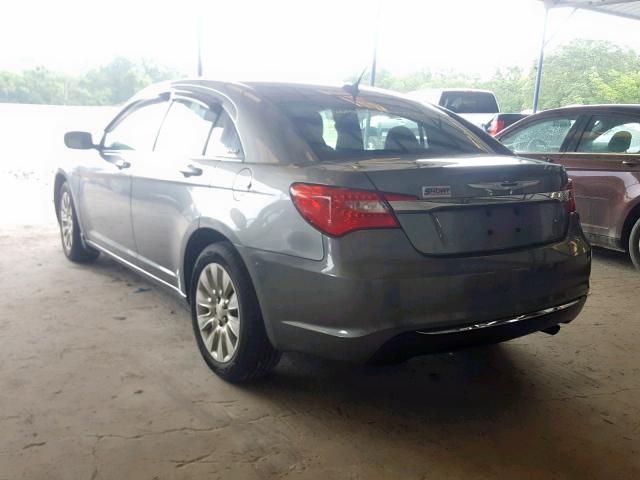 1C3BC4FB3BN607682 - 2011 CHRYSLER 200 LX GRAY photo 3